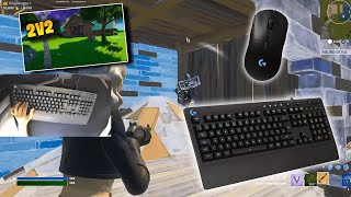 Logitech G213 Prodigy ASMR  Sound Test  Review  Fortnite 2v2 Realistic [upl. by Tella]