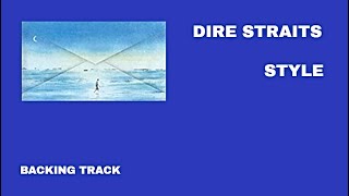 Dire straits STYLE backing track Communiqué ending solo [upl. by Tallie]