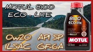 Motul 8100 Eco Lite 0w20 Api SP  ILSAC GF6A Prueba de viscosidad a 26° [upl. by Arval145]