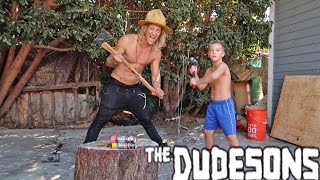 KID DESTROYING STUFF WITH THE DUDESONS PART 1 [upl. by Strain]