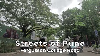 4K  Fergusson College Road Rush Hour Drive  Pune 2023 [upl. by Natala847]