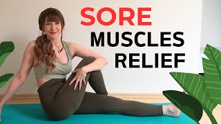 12 min restorative Yoga for SORE MUSCLES  Relief amp Relaxation [upl. by Leandra]