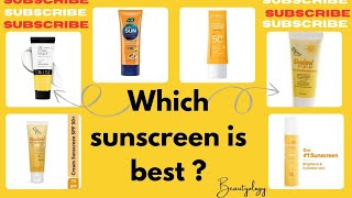 Best affordable ☀️suncreen for oily skin type ampall skin types in 2024 best sunscreen beautology [upl. by Otina]