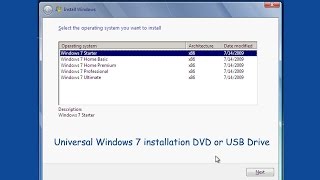 How to Create a Windows 7 Universal Installation DVD or USB Drive [upl. by Ahsekyw234]