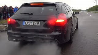 740HP Mercedes C63 AMG W205 Acceleration Sound [upl. by Durwood327]