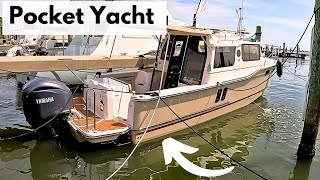 Perfect POCKET Yacht 27 Ranger Tug Full Tour Harbor Pilot Yacht Tours [upl. by Aidul]