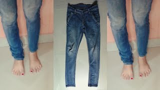 How to hem jeans in 5 minutes while keeping the original hemJeans Pant ki lambai Chhoti kaise karen [upl. by Gleda645]