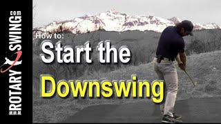 How to Start the Golf Downswing Correctly  One Simple Move [upl. by Ainat]