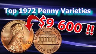 1972 Penny Varieties Worth Money that you Can Look for in Pocket Change [upl. by Atteve599]