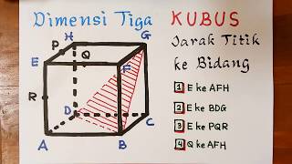 Cara Hitung JARAK TITIK KE BIDANG Dimensi Tiga Kubus [upl. by Rehpotsrik851]