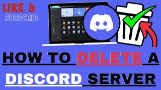 How to delete a discord server [upl. by Eniamrehs]