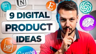 9 Digital Product Ideas You Can SELL ONLINE [upl. by Jeroma]