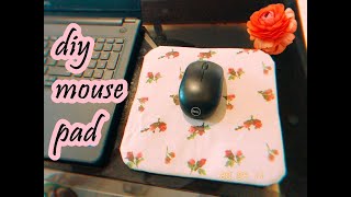 DIY mouse padhow to make a mouse pad using cardboardSAPNA CRAFT WORLD [upl. by Krik]