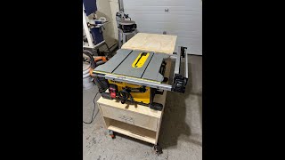 Dewalt 7485 Table Saw Stand [upl. by Yddub]