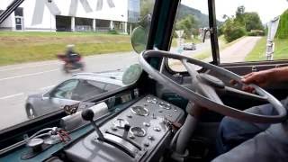 Da un vecchio bus BUSSING alla cabina del Fiat 682  Leoben Austria 2016 [upl. by Oiraved614]