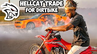 Trading My Dirt Bike For A Hellcat Redeye   Braap Vlogs [upl. by Cohligan917]