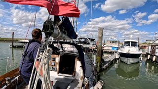 Sailing to the River Blackwater with a faulty tiller pilot and a tricky mooring situation [upl. by Laszlo]