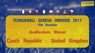 Tchoukball Geneva Indoors 2017  Nations Cup Women  Czech Republic  United Kingdom [upl. by Ruvolo]