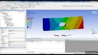 ANSYS Workbench Tutorial  Introduction to Static Structural [upl. by Perrine214]