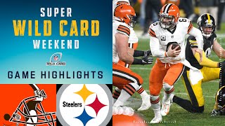 Browns vs Steelers Super Wild Card Weekend Highlights  NFL 2020 Playoffs [upl. by Mazel320]