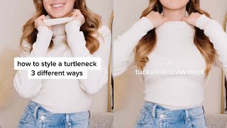 How to Style a Turtleneck 3 Ways [upl. by Rigdon]