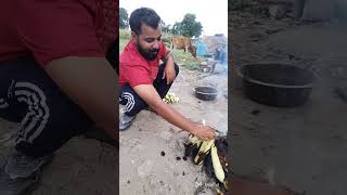 makkiya 🌽🌽bhutta party mini vlog🤣 [upl. by Wymore]