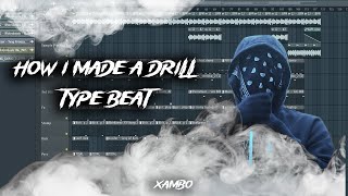 How I Made a UK Drill Type Beat in 2024   FL Studio 20 Tutorial 2024 [upl. by Normi]