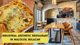 Industrial Aesthetic Restaurant in Malolos Bulacan  PERCIES  Joel Clavio Eats [upl. by Sarad]