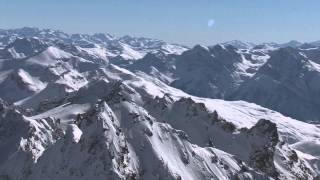 Panoramaüberflug über das Skigebiet Ischgl  Samnaun [upl. by Casady]