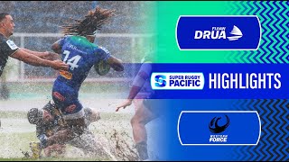 Super Rugby Pacific 2024  Fijian Drua v Force  Round 6 Highlights [upl. by Nero444]