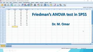 How to do Friedmans ANOVA test in SPSS [upl. by Cesar]