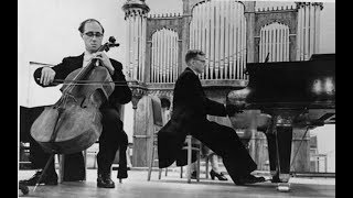 Rostropovich plays Snostakovich Sonata for Cello and Piano 1934 [upl. by Juback649]