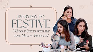 From Everyday to Festive 3 Unique Styles with the Same Makeup Products [upl. by Heydon74]