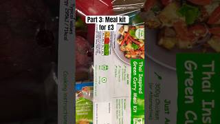 Trying Sainsburys Green Thai Curry Meal Kit  Easy Cooking at Home food shorts [upl. by Court]