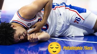 76ers Rookie Jared McCain Taken To Hospital With Concussion😌 [upl. by Areyk611]