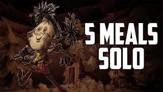 Dont Starve Together The Gorge  5 Meals Solo Victory [upl. by Aile]