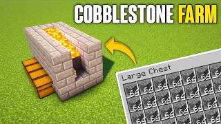 AFK Cobblestone Farm 1206  Automatic CobblestoneStone Generator in Minecraft  1206 [upl. by Glynis924]