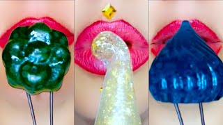 ASMR Lippen Gelee Sirup Süßigkeiten Essensgeräusche Emoji [upl. by Hazrit]