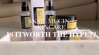 COSRX Snail Mucin Products ReviewSnail 96 Mucin Power Essence ampSnail 92 All in One skincare [upl. by Allerus892]