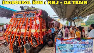 Inaugural Run of First Krishnanagar to Azimgunj ICF Passenger Train through Nashipur Bridge over Gan [upl. by Margaret]