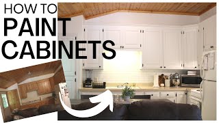 The Best Way to Paint Kitchen Cabinets  Kitchen Cabinets Makeover  Painting Kitchen Cabinets [upl. by Lozano]