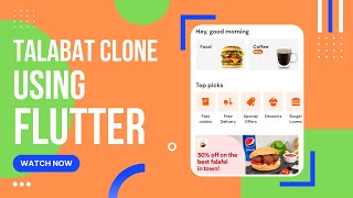 Talabat app clone  flutter  EPISODE 1 speed code [upl. by Ayiotal512]