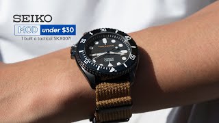 Seiko Watch Modding Doesnt have to be Expensive  SKX007 PVD Case [upl. by Derward589]