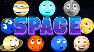 Amazing Space Facts for Kids  Solar System for Kids  Learning about Planets [upl. by Catina]