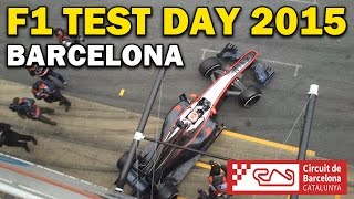 F1 Test Days 2015  Barcelona [upl. by Annaeoj]