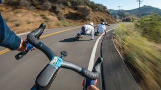 Longboarders vs Cyclist  Whos Faster [upl. by Brenk826]