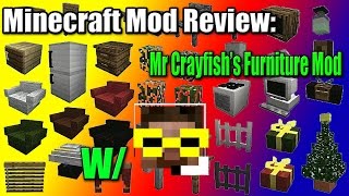 Minecraft Mod Review  Mr Crayfishs Furniture Mod [upl. by Tloc]