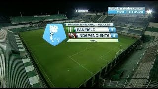 Fútbol en vivo Banfield  Independiente Fecha 28 Torneo Final 2014 Fútbol Para Todos [upl. by Eliak]