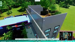 Main entrance and city walk for new detailed park in Planet Coaster 2 [upl. by Aliel]