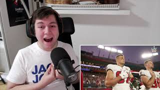 🇩🇪 GERMAN GUY REACTS TO THE SUPER BOWL 2021 NATIONAL ANTHEM 🇺🇸 [upl. by Aamsa605]